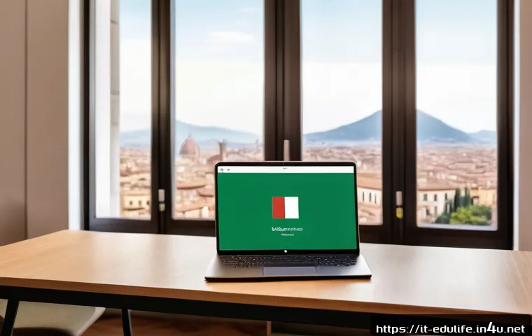 평생교육사 연봉 상승을 위한 스킬 - A modern Italian professional digital trainer in a bright, contemporary office setting, skillfully u...