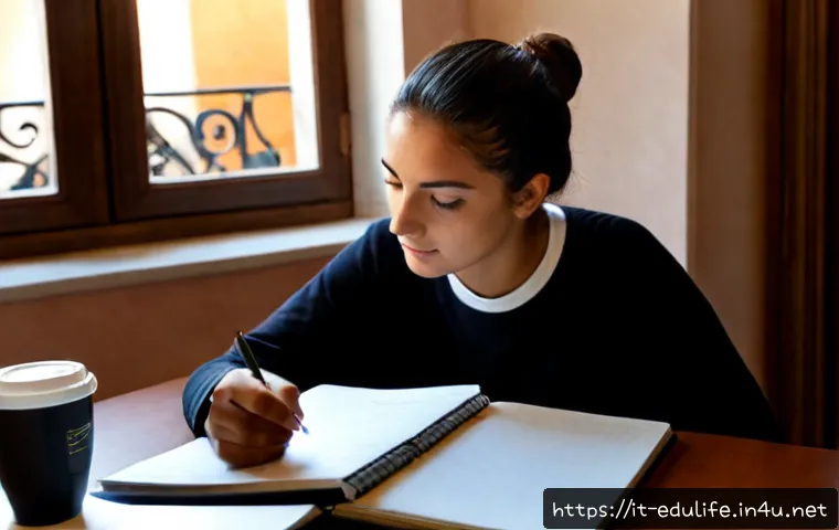 Home 30 평생교육사 자격증 시험 합격률 - Photorealistic Italian adult education student studying for a professional certification exam at a b...